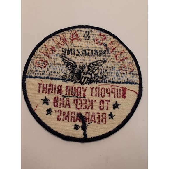 Vintage Guns & Ammo Magazine Patch – “Support Your Right to Keep and Bear Arms” - Picture 12 of 12